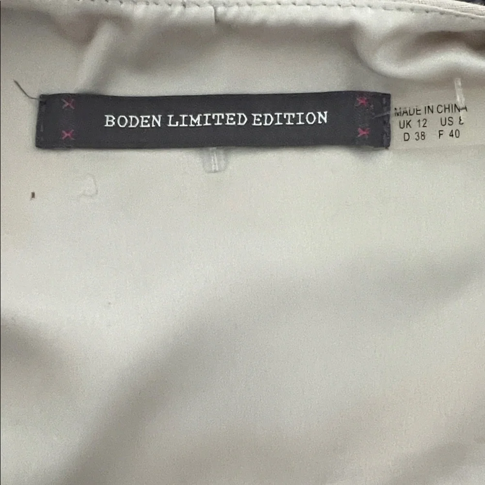 Boden Limited Edition Silk Blend Floral Dress, Cap Sleeve, Fully Lined, Sz 8 - Picture 9 of 11